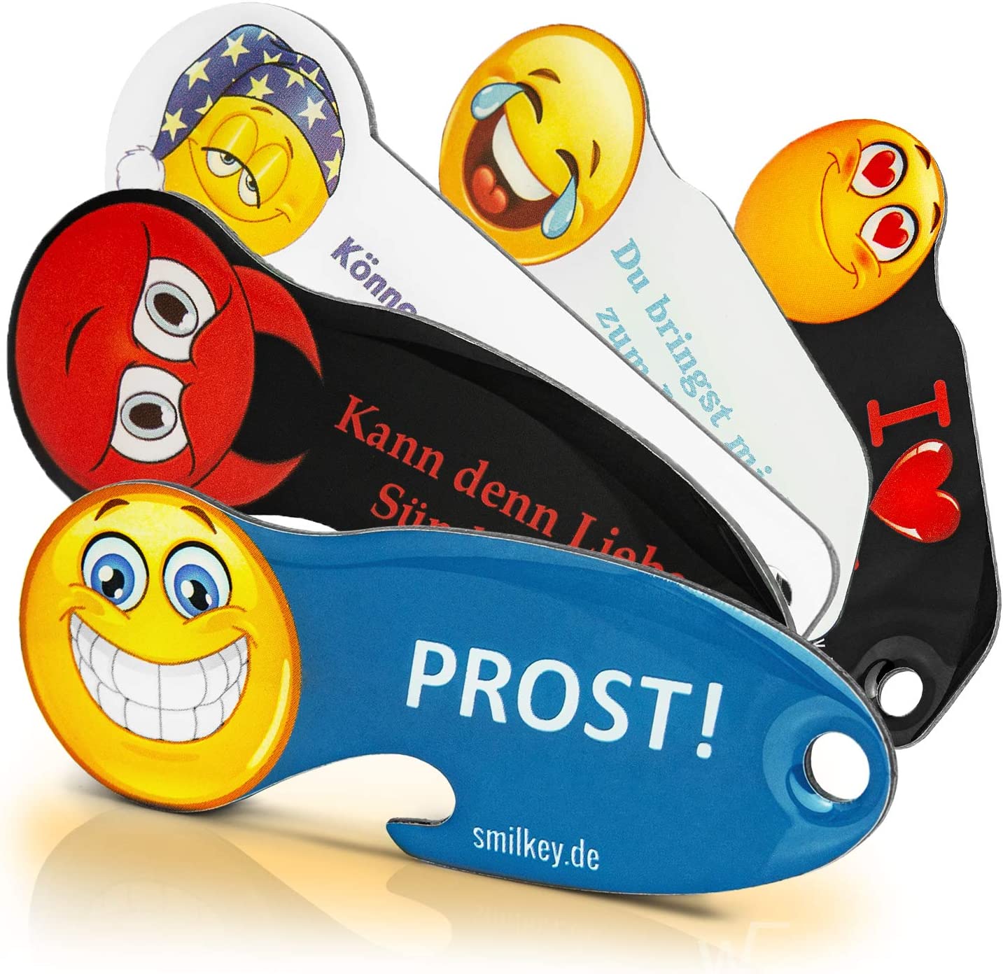 Einkaufswagenlöser Smiley (5er Set)