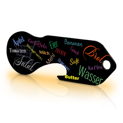 Einkaufswagenlöser Einkaufszettel