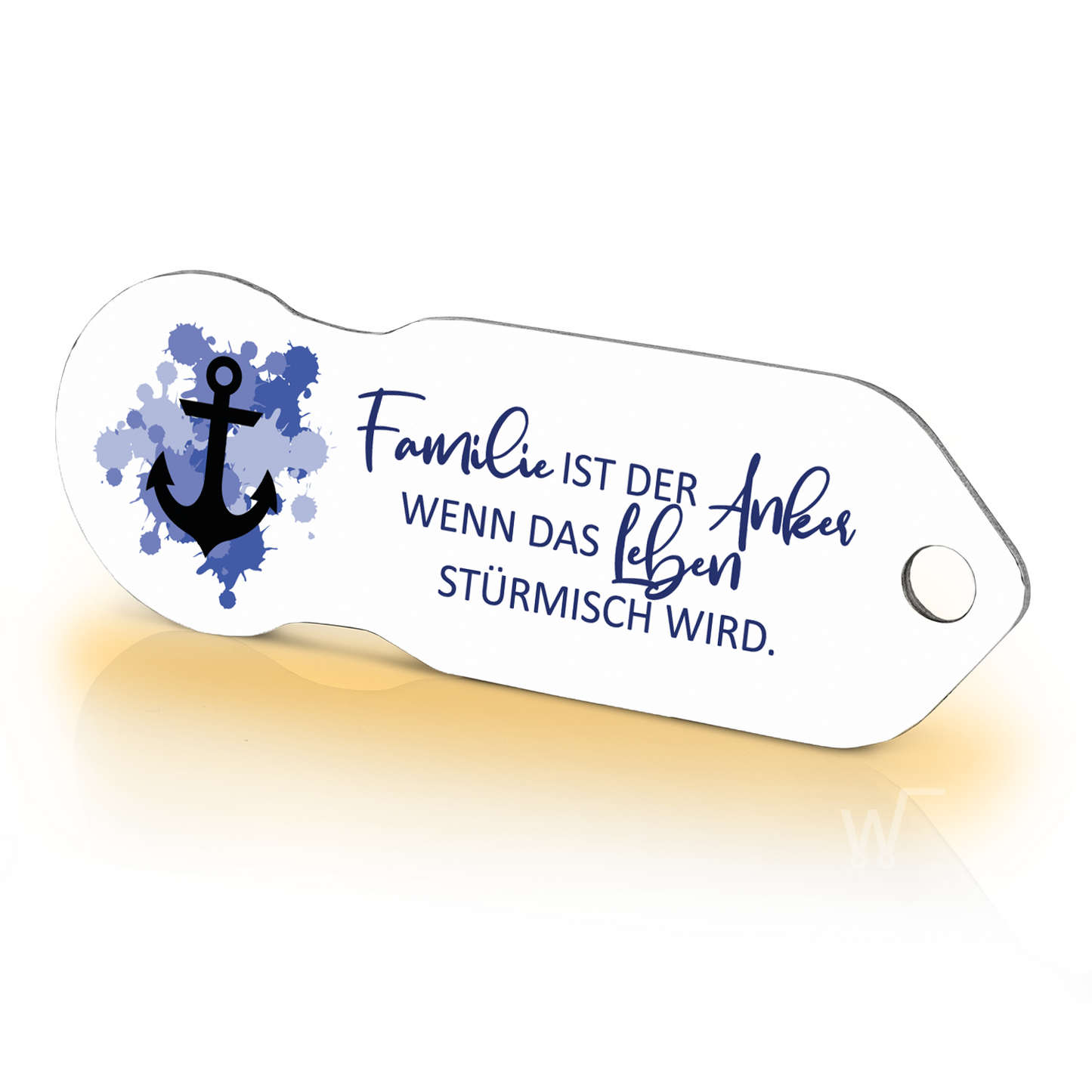 Einkaufswagenlöser Familie ist der Anker
