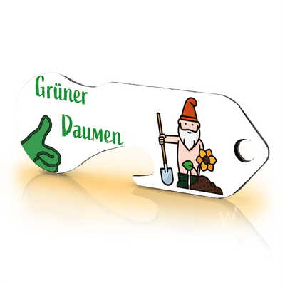 Einkaufswagenlöser Grüner Daumen - Sale - Motiv passend zum Start in die Gartensaison -