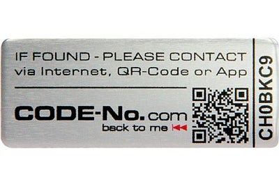Diebstahlschutzlabel Alumiunium Code-No